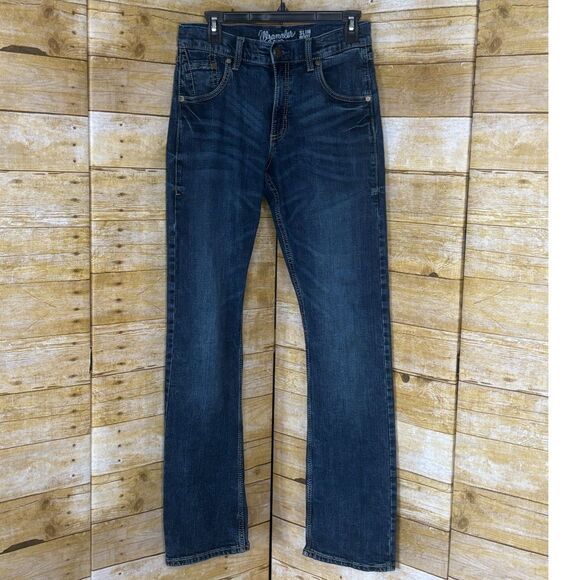WRANGLER RETRO SLIM FIT CASUAL CLASSIC EVERYDAY WEAR BOOTCUT JEANS SIZE 29X32 - Picture 1 of 5